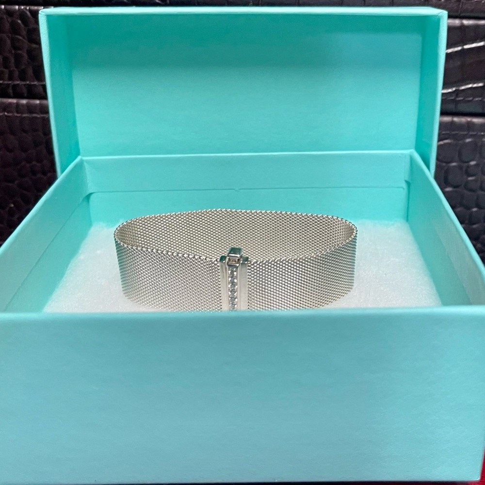 Tiffany Somerset Diamond Silver Bracelet